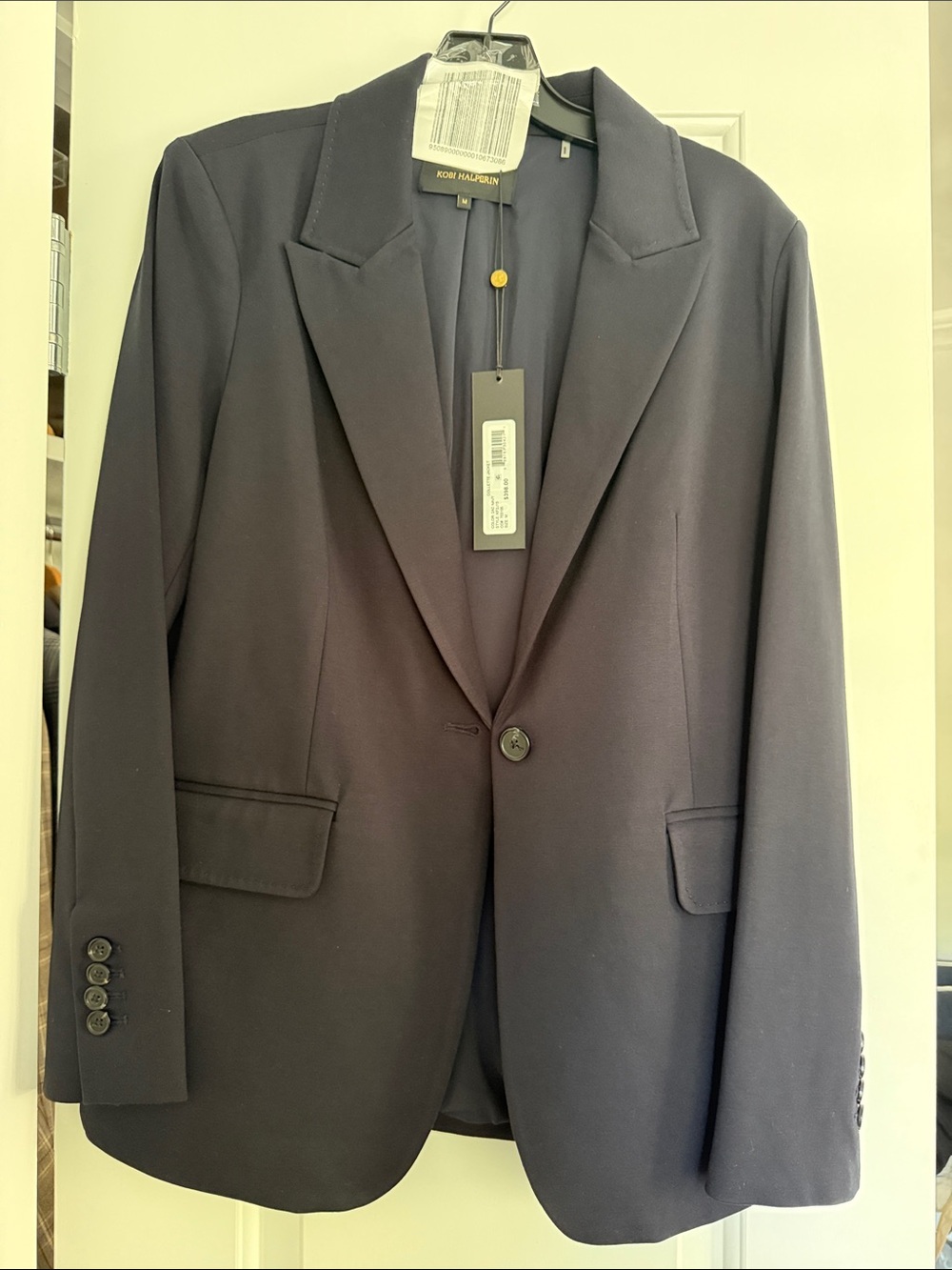 Kobi Halperin Women's Navy Single-Button Blazer